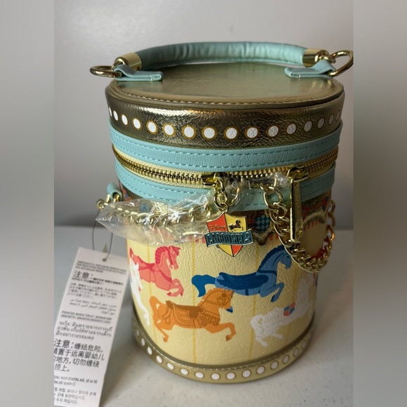 Disney Parks D23 Expo Exclusive King Arthur's Carousel Loungefly Crossbody - Picture 2 of 9